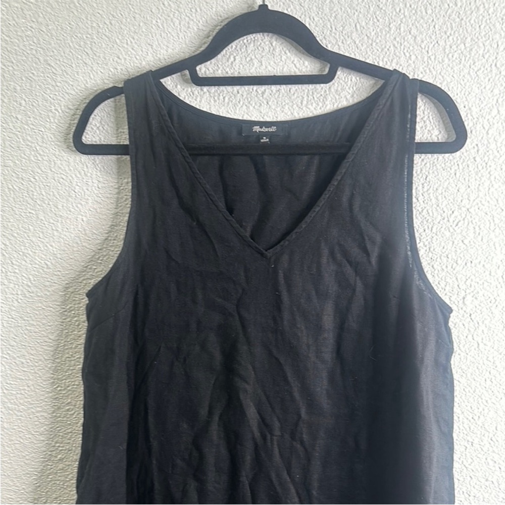 Madewell black linen midi dress - Picture 4 of 4